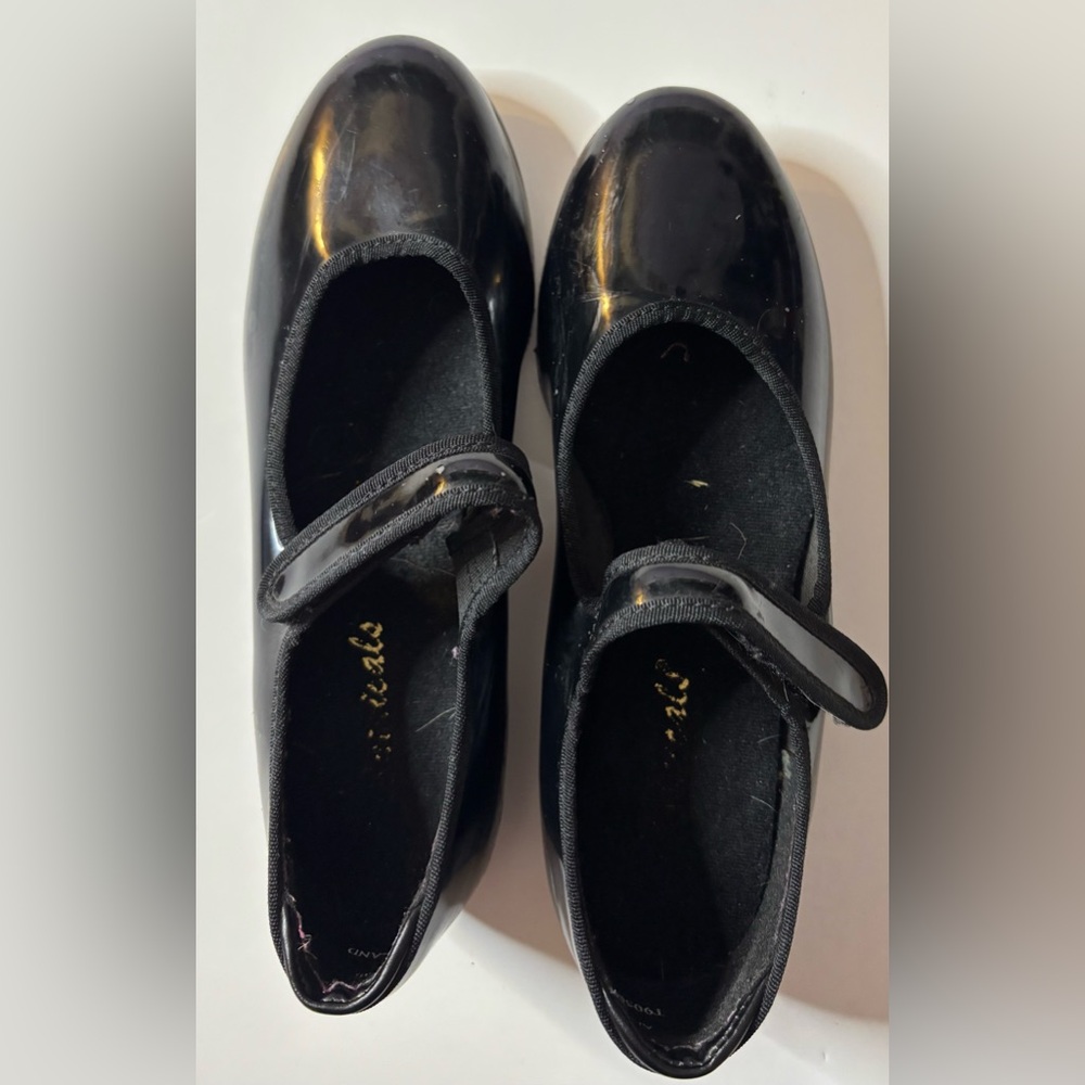 Tap shoes black girls size 4
